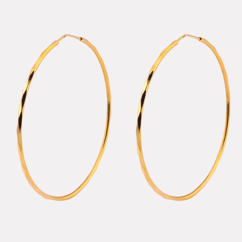 Arracadas Facetadas 14k  3.7g